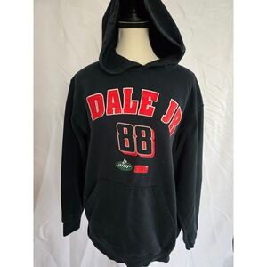 Dale Jr 88 AMP National Guard Black Hoodie Sweatshirt Womens